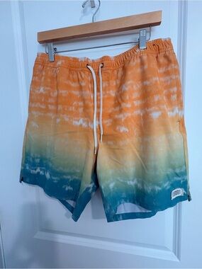 Men’s O'Neill Orange to Teal Ombre Swim Trunks